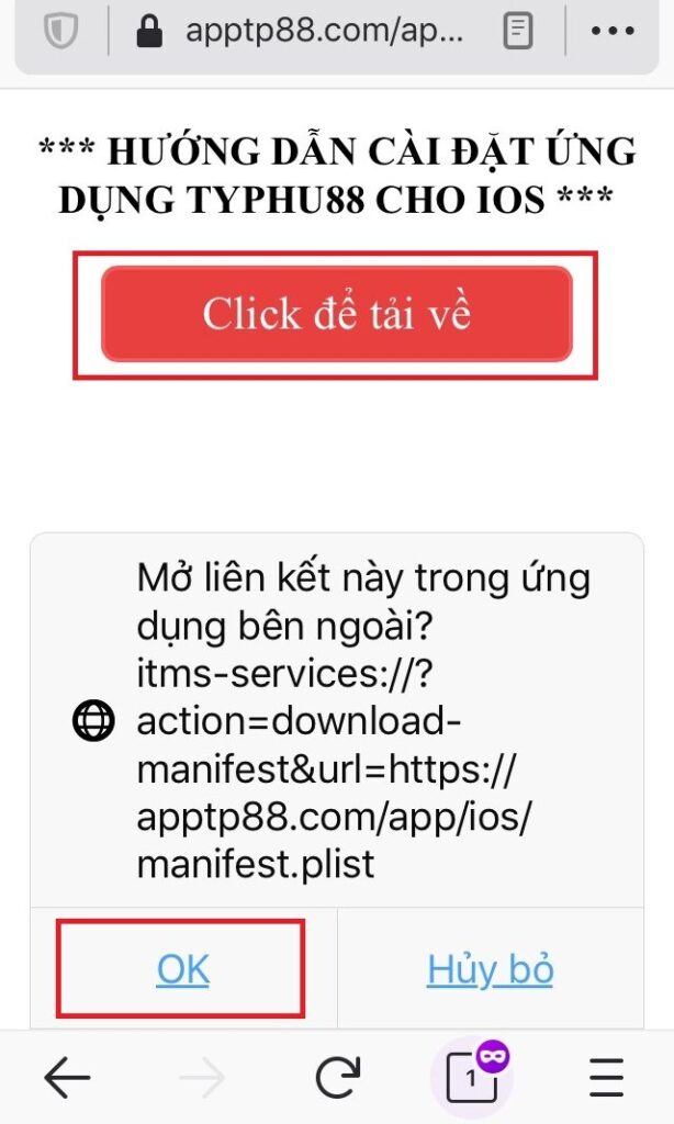 Hướng dẫn Tải App Typhu88 Trên Điện Thoại 1 tai-app-typhu88-men-2