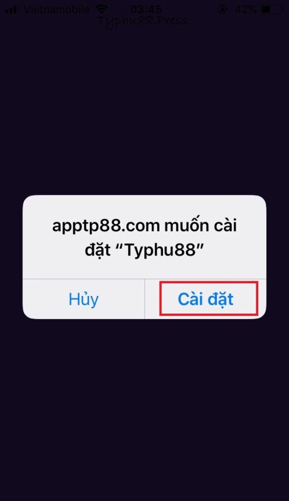 Hướng dẫn Tải App Typhu88 Trên Điện Thoại 2 tai-app-typhu88-men-1
